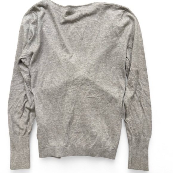 Banana Republic Grey Cotton Knot Front Cardigan | Size S | Preppy Workwear - Picture 8 of 8